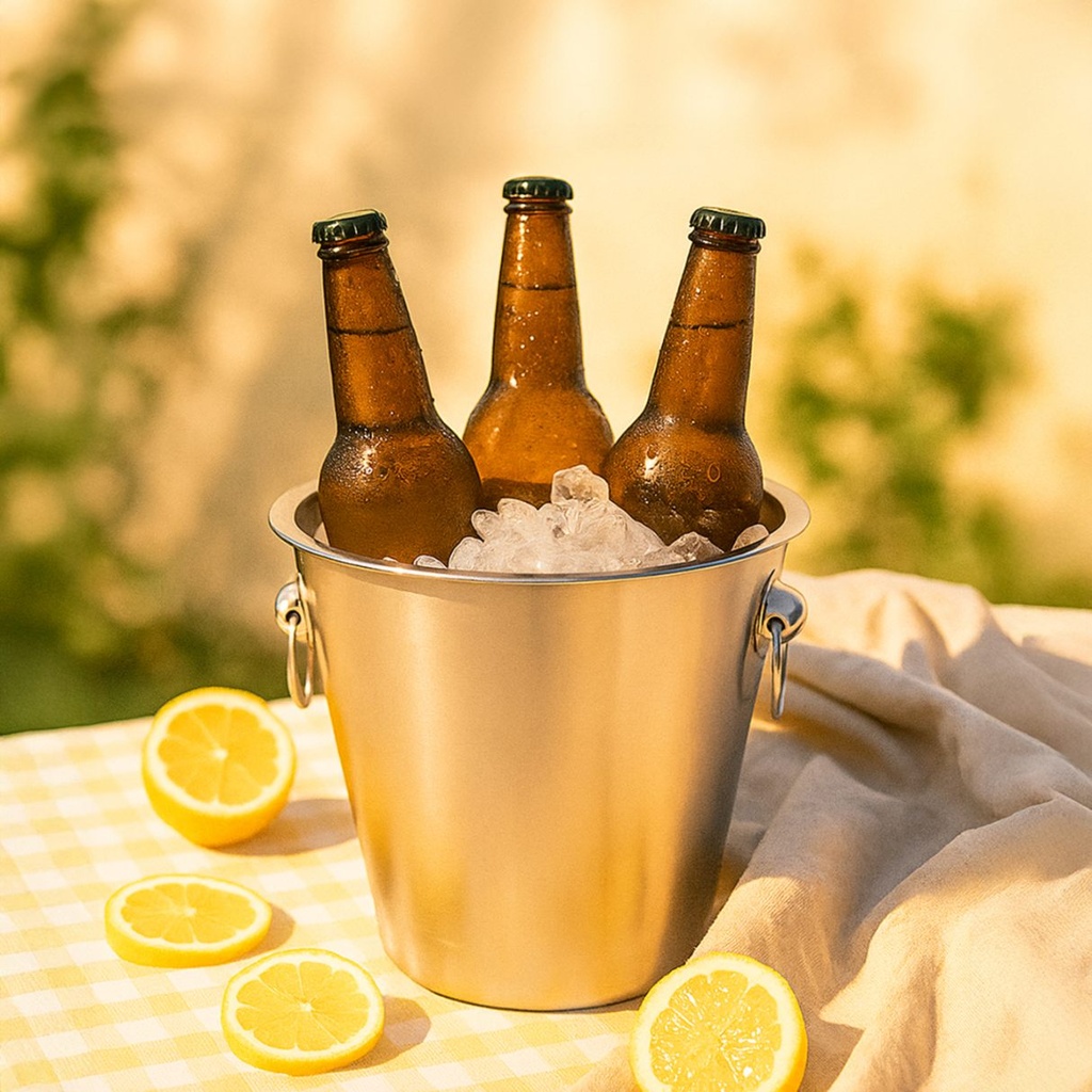 Picfest Steel Ice Bucket For Beer 4.5Ltr