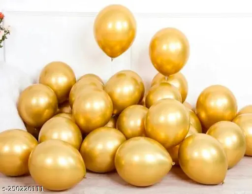 Picfest Chrome Balloons Golden 50 Pcs
