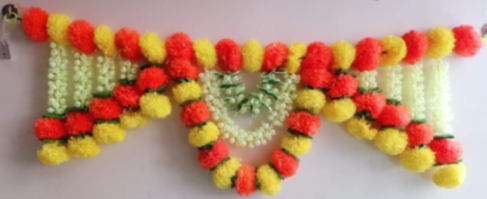 Diacraft Orange Yellow Ladi Toran 1466| Size:3"