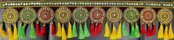 Diacraft Toran1252Maroon Design 4| Size:36 x 7 inch