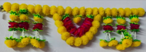 Diacraft Marigold Multicolour Toran 1474| Size:3"