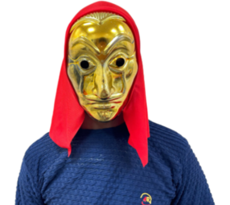 Picfest Golden Money Heist Skull Mask