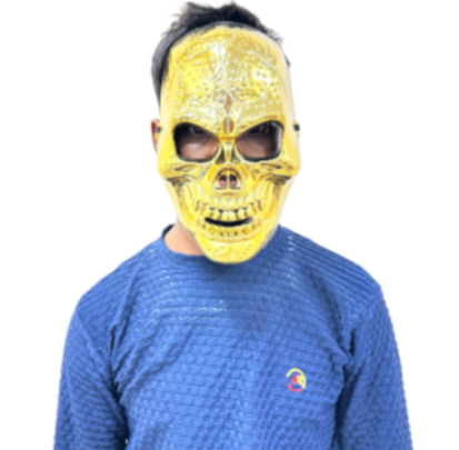 Picfest Golden Skull Halloween Mask