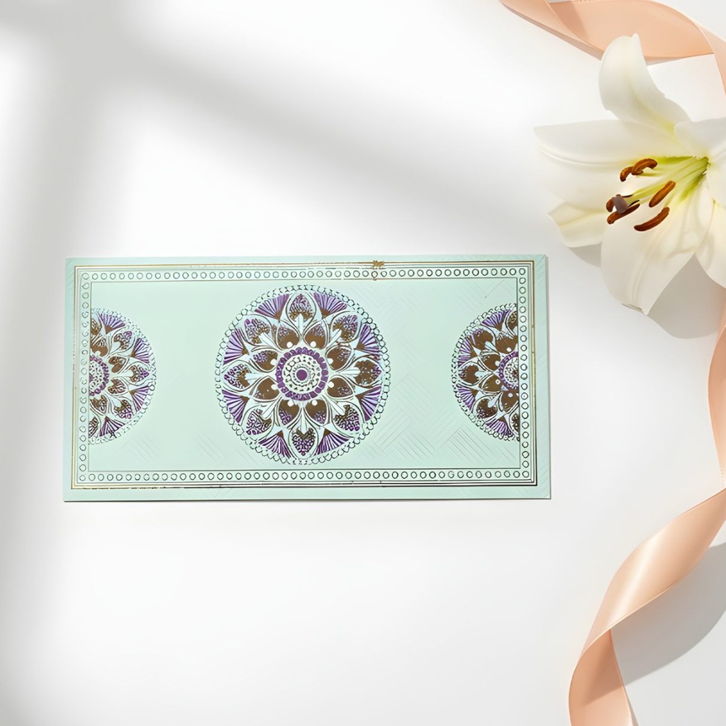 Picfest Shagun Envelope with Coin for Weddings, Festivals, Special Occasions - Sky Blue (Pack of 5)