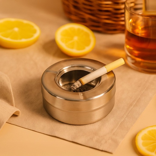 Picfest Ashtray Close Stainless Steel 1p