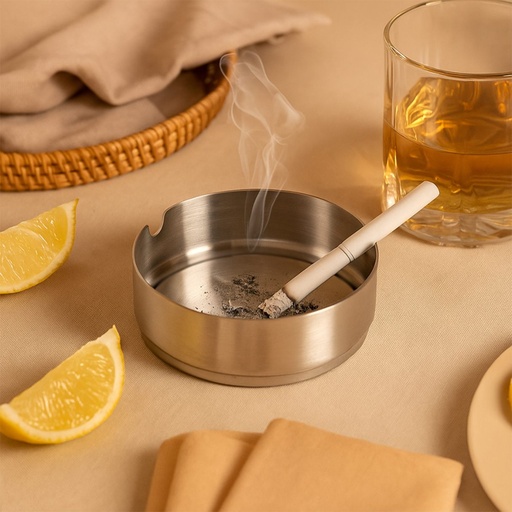 Picfest Ashtray Open Stainless Steel 1pc