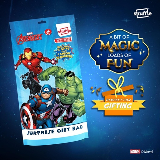 MARVEL AVENGERS SURPRISE GIFT BAGS 5 UNITS