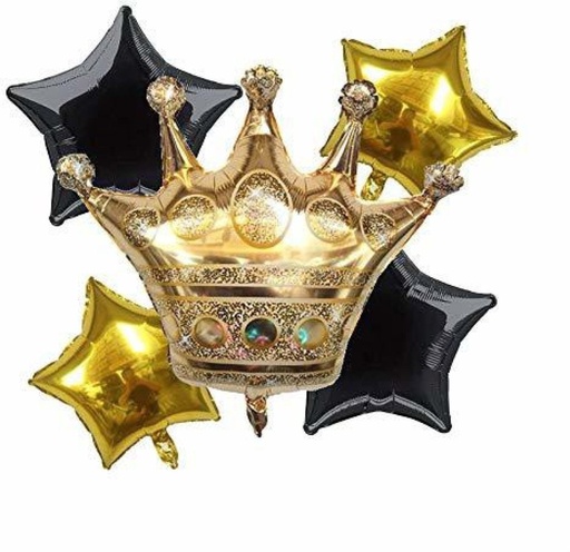 Picfest Crown Foil Balloon Pack of 5