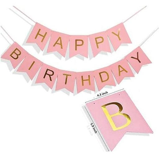 Picfest Happy Birthday Banner (Peach)