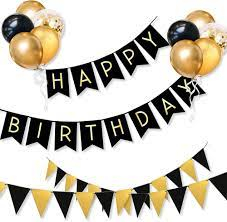 Picfest Happy Birthday Banner (Black)