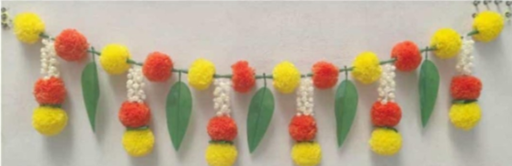 Diacraft Marigold Multicolour Toran ---1783 | Size:3"