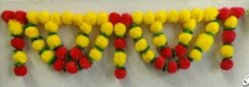 Diacraft Marigold Multicolour Toran 1777| Size:3"