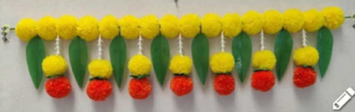 Diacraft Marigold Multicolour Toran -1784 | Size:3"