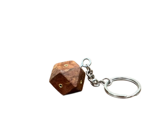 Diacraft Square Wooden Key Ring Pack of 2