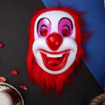 Halloween Full Fur Joker Mask 1Pc