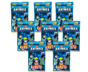 Topps Animax Anime Based Collectible Cards Naruto Pack of 8