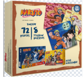 Naruto 8 JIGSAW PUZZLES IN 1