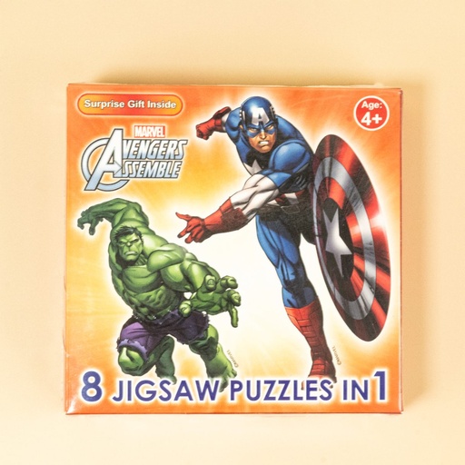 Marvel Avenger 8 JIGSAW PUZZLES IN 1