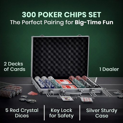 Picfest Premium Casino Poker Chips Set of 300pc